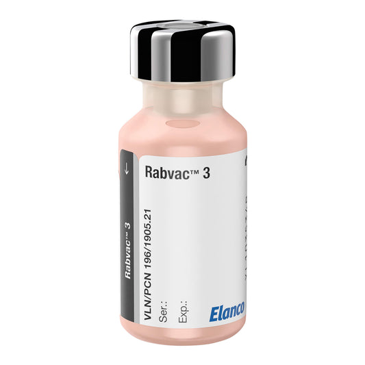 Rx RabVac 3 10ml killed rabies w/o Tags