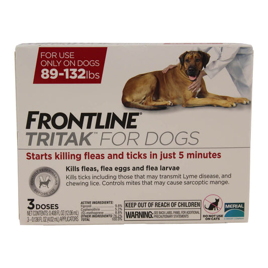 Frontline Tritak for Dogs 89-132 lbs 3 Month