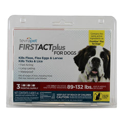 طعام TevraPet FirstAct Plus للكلاب من وزن 89 إلى 132 رطلاً، يكفي لثلاثة أشهر