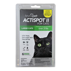 TevraPet Actispot II للقطط الكبيرة التي يزيد وزنها عن 9 أرطال، إمداد لمدة 6 أشهر