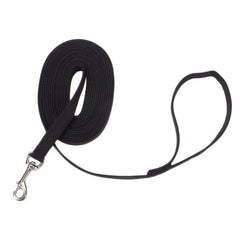 Coastal Pet Products Train Right Cotton Web Training Leash 30ft Black 5/8″ x 30ft – 00530-BLK30