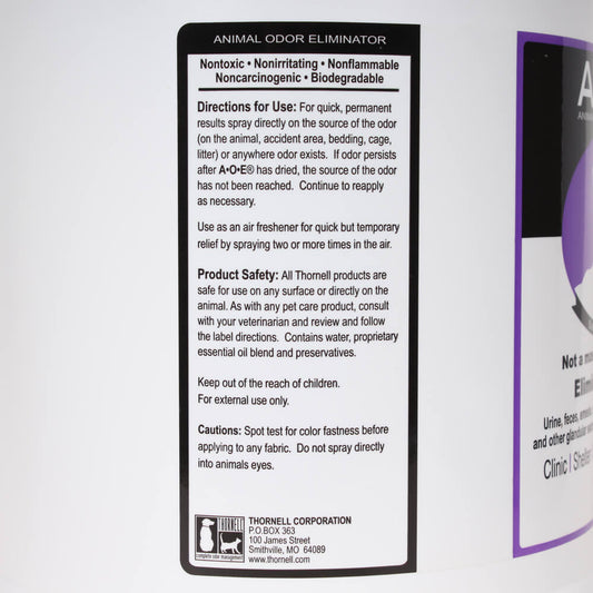 A.O.E Animal Odor Eliminator Refill, 1 Gallon