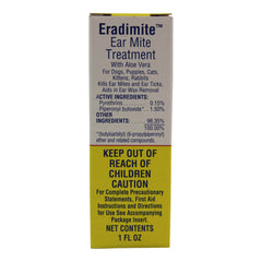 Ear Mite Treatment for Dogs Puppies Cats Kittens and Rabbits 1fl oz