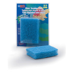 Lee's Aquarium & Pet Products Scrubber Pad for Glass Aquariums Blue, 1ea/3 In X 4 in, Super-Size