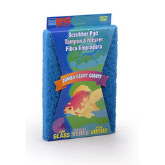 Lee's Aquarium & Pet Products Scrubber Pad for Glass Aquariums Blue, 1ea/6 In X 9 in, Jumbo