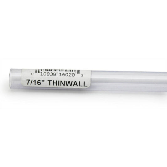 Lee's Aquarium & Pet Products Thinwall Rigid Aquarium Tubing Clear, 1ea/7/16 In X 36 in.