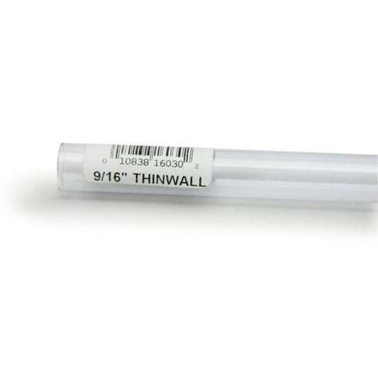 Lee's Aquarium & Pet Products Thinwall Rigid Aquarium Tubing Clear, 1ea/9/16 In X 36 in.