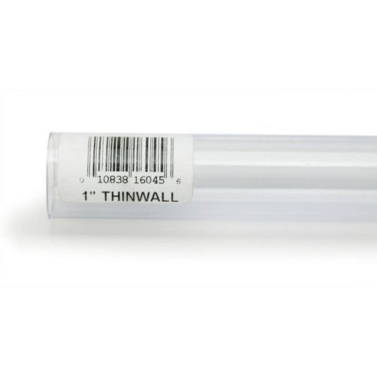 Lee's Aquarium & Pet Products Thinwall Rigid Aquarium Tubing Clear, 1ea/1 In X 36 in.
