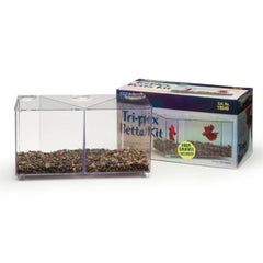 Lee's Aquarium & Pet Products Triplex Betta Tank Clear, 1ea/24oz.