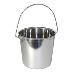 Stainless Steel Pail, Round with Rivets, 1 qt