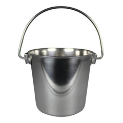 Stainless Steel Pail, Round with Rivets, 1 qt