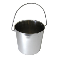 Stainless Steel Pail, Round with Rivets, 1 qt