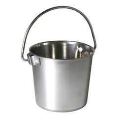 Stainless Steel Pail, Round with Rivets, 1 qt