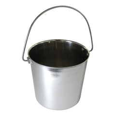 Stainless Steel Pail, Round with Rivets, 2 qt