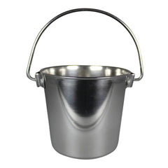 Stainless Steel Pail, Round with Rivets, 9 qt