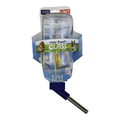Glass Water Bottle tube stopper 8oz LBG8