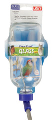 Lixit Glass Water Bottle and tube,stopper 16 oz LBG16