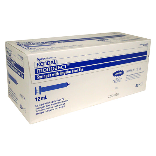 Rx Monoject Syringe 12cc LS 80 Count