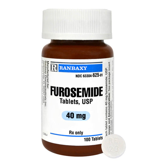 Rx Furosemide 40mg x 100 tablets