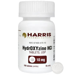 Rx Hydroxyzine, 10mg x 100 Tablets