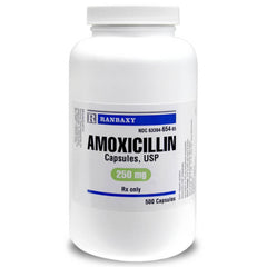 Rx Amoxicillin Capsules 250 mg x 500 ct