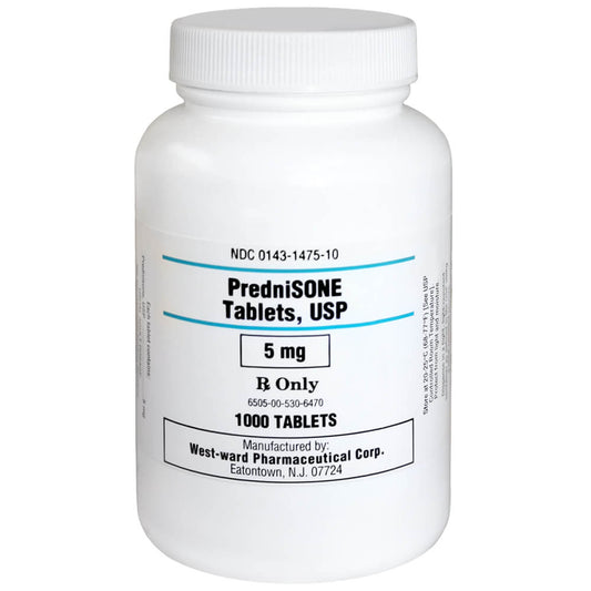 Rx PredniSONE Tablets 5mg, 1000 tablets