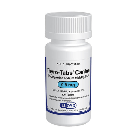 Rx Thyro-Tabs, 0.8 mg x 120 Tablets
