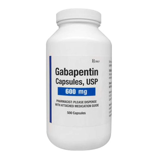 Rx Gabapentin 600mg, 500ct Tablet