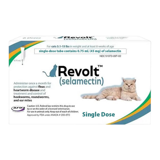 Rx Revolt (selamectin) Cat 5.1-15 lbs Single