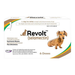 Rx Revolt (selamectin) Dog 10.1-20 lbs 6pk