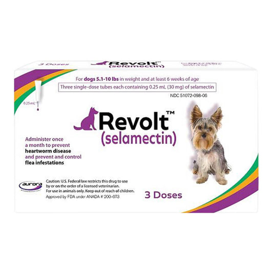 Rx Revolt (selamectin) Dog 5.1-10 lbs 3pk