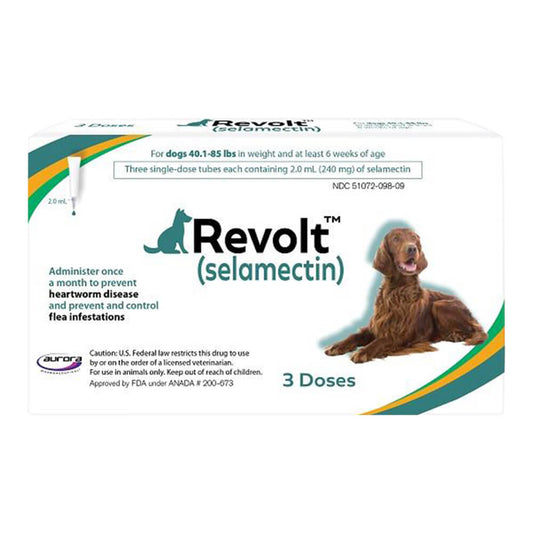 Rx Revolt (selamectin) Dog 40.1-85 lbs 3pk