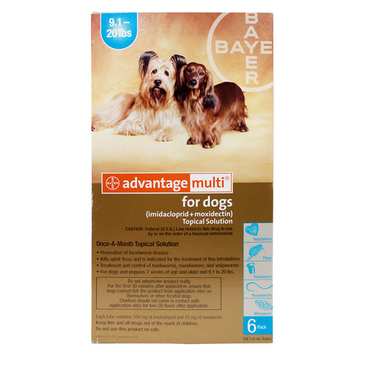 Rx Advantage Multi para perros de 4 a 9 kg (Verde azulado) x 6 meses