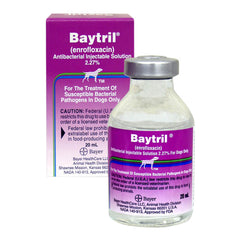 Baytril 2,27% x 20 ml solución inyectable (Rx)