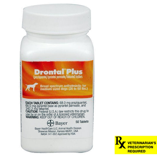 Rx Drontal Plus 68 mg x 50 tablets