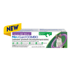 Rx Nexgard Combo Topical for Cats, 1.8-5.5lbs, Single