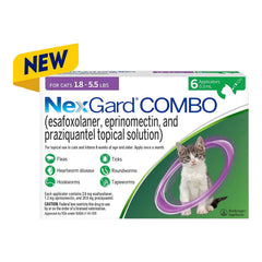 Rx Nexgard Combo Topical for Cats, 1.8-5.5lbs, 6pk