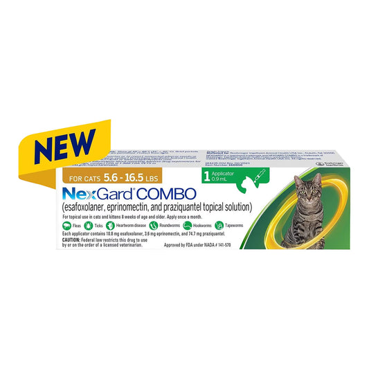 Rx Nexgard Combo Tópico para Gatos, 2.5-7.5 kg, Individual
