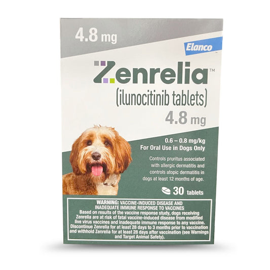Rx Zenrelia 4.8 Tablets, Gray, 30ct, Blister Pack