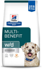 Rx Hill's Prescription Diet w/d Multi-Benefit Chicken Flavor Dry Dog Food, 27.5 lb bag