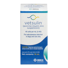 Rx Vetsulin 40 units/ml injectable x 10 ml bottle