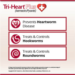 Rx Tri-Heart PLus 0-25 رطل قرص واحد