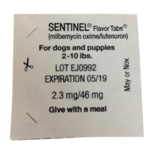 أقراص Rx Sentinel Flavor، 2-10 رطل × قرص واحد