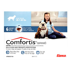 Rx Comfortis 40.1-60 رطل للكلاب × 6 أقراص