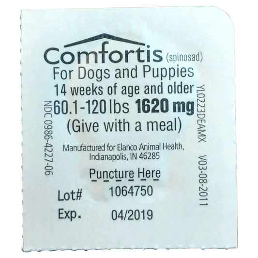 Rx Comfortis 60.1-120 رطل للكلاب × قرص واحد