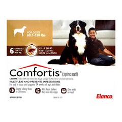 Rx Comfortis 60.1-120 رطل للكلاب × 6 أقراص