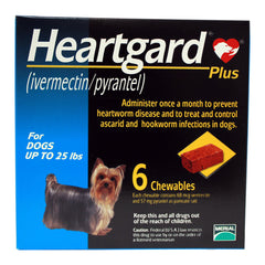 Rx Heartgard Plus Up to 25 lbs 6 Month (Blue)