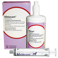 Rx Metacam oral suspension 1.5 mg/ml x 180 ml bottle