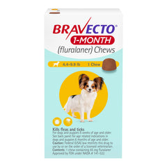 وصفة طبية Bravecto لمدة شهر واحد 4.4-9.9 رطل × قرص واحد