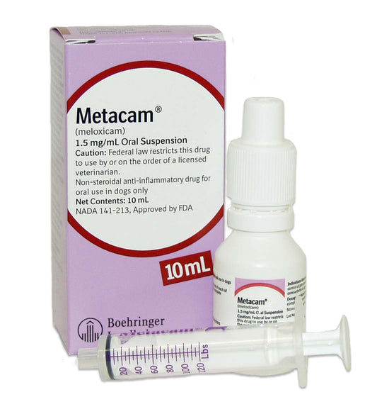 Rx Metacam oral suspension 1.5 mg/ml x 10 ml bottle